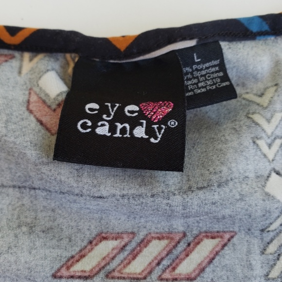 5/$12 Eye Candy Open Shoulder Tunic - Picture 9 of 9